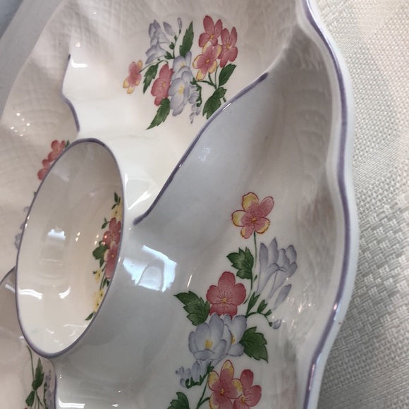 Jay Import Co Fine Ceramic Divided Relish Serving Dish Platter Japan - Picture 6 of 7